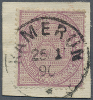 Brfst Deutsche Kolonien - Kamerun-Vorläufer: 1890 Pracht-Briefstück Nr. V 37 D Sauber Und Zentrisch Gestem - Camerun