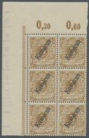** Deutsche Kolonien - Kamerun: 1898, 3 Pf. Hellocker, 6er-Block Mit Linker, Oberer Bogenecke, Zusätzli - Camerun