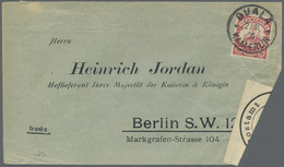 Br Deutsche Kolonien - Kamerun: 02.11.01: 10Pf (Mi.9) Mit Stempel DUALA Auf Vordruck-Antwortumschlag An - Kameroen