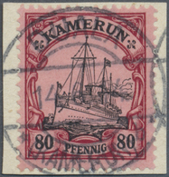 Brfst Deutsche Kolonien - Kamerun - Stempel: 1914, DUALA B Auf Sauberem Briefstück Der Nr. 15, Fotobefund - Kameroen