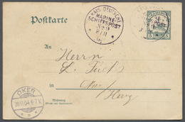GA Deutsche Kolonien - Kamerun - Stempel: 1904, "KAIS.DEUTSCHE MARINE-SCHIFFSPOST No.9 8/11" (= SMS "Ha - Camerun