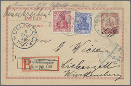 GA Deutsche Kolonien - Karolinen - Ganzsachen: 1901. Ganzsachenkarte 10 Pfg. Rot, Handschriftlich Als A - Caroline Islands