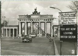 Berlin - Brandenburger Tor - Opel - Foto-Ansichtskarte - Verlag Klinke & Co. Berlin - Tiergarten