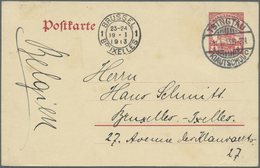 GA Deutsche Kolonien - Kiautschou - Ganzsachen: 1913 /1.1.)., Seltene 4 C. Auslands-GA-Karte  (Mi. P ) - Kiauchau