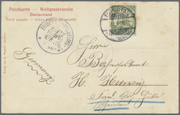 Br Deutsche Kolonien - Kiautschou - Stempel: 1906, Attraktive AK "TSINGTAU - Landungsmannöver Des Gesch - Kiaochow