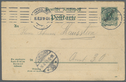 GA Deutsche Kolonien - Marianen - Ganzsachen: 1907 (16.8.),  5 Pfg. Aufdruck-GA-Karte (Verwendung Im Re - Mariana Islands