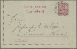 GA Deutsche Kolonien - Marianen - Ganzsachen: 1902: 10 Pfg. Kartenbrief Des Deutsche Reiches ( Mi. MK10 - Mariana Islands