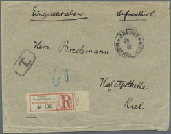Br Deutsche Kolonien - Marshall-Inseln: 1902, Bedarfs-Brief Per Einschreiben, Vermerk „unfrankiert”, Mi - Isole Marshall