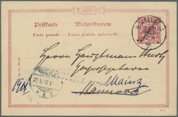 GA Deutsche Kolonien - Marshall-Inseln - Ganzsachen: 1898: 10 Pfg.  Ganzsachenkarte (Mi Nr. P2), Ideal - Marshall Islands