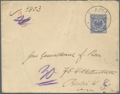 Br Deutsche Kolonien - Samoa - Vorläufer: 06.10.1899: DR 20Pf Mit Stempel APIA KDPA Auf Brief Mit Gedru - Samoa