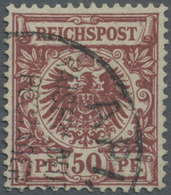 Deutsche Kolonien - Samoa - Vorläufer: 1886/1890 (ca): 50 Pf. Bräunlichrot, Farbfrisches Kabinettstü - Samoa