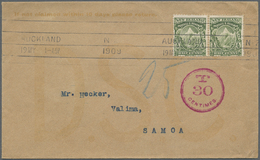 Br Deutsche Kolonien - Samoa - Besonderheiten: 19.05.09: Neuseeland Paar 1/2d Auf Brief Von AUCKLAND An - Samoa