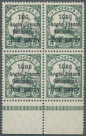 ** Deutsche Kolonien - Togo - Britische Besetzung: 1914: One Penny Auf 5Pf Dunkelgrün Mit PF „zweites O - Togo