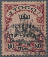 O Deutsche Kolonien - Togo - Französische Besetzung: 80 Pfg. Gut Gezähntes Und Sauber Gestempeltes Qua - Togo