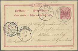 GA Deutsche Kolonien - Togo - Ganzsachen: 08.01.1897: DR 10Pf GSK (Mi.VP25) Regelwidrig Entwertet Mit D - Togo