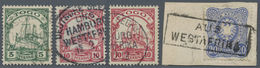 O/Brfst Deutsche Kolonien - Togo - Stempel: 1888-1912, Kleines Lot Von Vier Seepost-Stempeln, Jeweils Gepr. - Togo