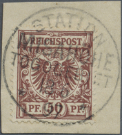 Brfst Deutsche Kolonien - Togo - Stempel: 1897, Sauber Und Zentrisch Gestempeltes Briefstück Mit Komplette - Togo