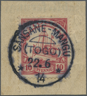 Brfst Deutsche Kolonien - Togo - Stempel: "SANSANE-MANGU (Togo)" Klarer Abschlag Vom 22.6.1914,  Stempelse - Togo