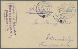 Deutsche Besetzung I. WK: Postgebiet Ober. Ost: 1916, Autograph "General Von Mudra" Mit Originalunte - Occupazione 1914 – 18