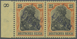 * Deutsche Besetzung I. WK: Postgebiet Ober. Ost - Libau: 25 Pf., Germania Im Waagerechten, Ungebrauch - Occupazione 1914 – 18