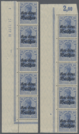 ** Deutsche Besetzung I. WK: Deutsche Post In Polen: 1916, 20 Pf Dkl'ultramarin In Zwei Senkr. Eckrand- - Bezetting 1914-18