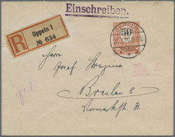 Br Deutsche Abstimmungsgebiete: Oberschlesien: 1920, 50 Pf. Auf 5 M. Orange Mit Aufdrucktype IVa Als Po - Other & Unclassified