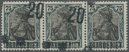 **/* Deutsche Abstimmungsgebiete: Saargebiet: 1921, Germania 75 Pf. Blaugrün/schwarz Mit Aufdruck 'Saarge - Altri & Non Classificati