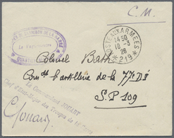 Br Deutsche Abstimmungsgebiete: Saargebiet - Feldpost: 1926: Feldpostbrief Der Französischen Truppen An - Storia Postale