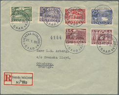 Br Deutsche Abstimmungsgebiete: Saargebiet - Feldpost: 1935, Einschreiben Mit Speziellem R-Zettel "Sven - Covers & Documents