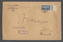Br Deutsche Abstimmungsgebiete: Schleswig: 1920: 2 M. Rechtes Randstück, Portogerechte Einzelfrankatur - Other & Unclassified