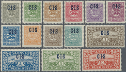 ** Deutsche Abstimmungsgebiete: Schleswig - Dienstmarken: 1920, 2½ Pf. Bis 10 M. Mit Blauen Aufdrucken - Andere & Zonder Classificatie
