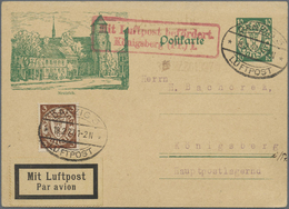 GA Danzig - Ganzsachen: 1927. Bild-Postkarte 10 Pf Grün Wappen Mit Vs. Links Oben Bild "Neuteich". Gebr - Autres & Non Classés