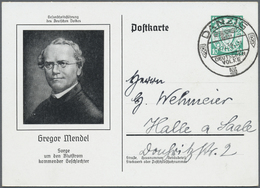 GA Danzig - Ganzsachen: 1939, 2 Ganzsachenkarten 10 Pfg. (Mendel Und Röntgen) Mit SST, Mi. 250.- - Other & Unclassified