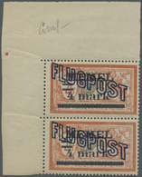 ** Memel: 4 Mk. "dicke 4", Seltene Variante, Befund Huylmans Bpp - Klaipeda 1923