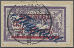 Brfst Memel: 1922, 3 M. Auf 60 C. Flugpostmarke Auf Kabinett-Briefstück, Signiert Ing.Becker Und Dr. Peter - Klaipeda 1923
