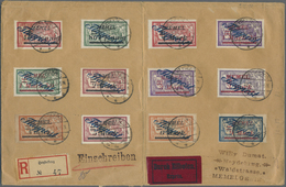 Memel: 1920, "Flugpost" Aufdruck-Ausgabe Komplett, Dabei Die Sehr Seltene 3 Mark "MEMEL" Nicht Kursi - Memel (Klaipeda) 1923