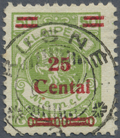 O Memel: 1923, 25 C Auf 50 M Aufdruckwert In Seltener Type IV, Sauber Zentrisch Mit Seltenem Litauisch - Memel (Klaipeda) 1923