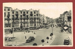 Knokke, Lippenslaan Geanimeerd, Tram Auto's  Grand Hotel Cecil 1946 - Knokke