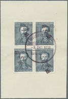 Brfst/ Sudetenland - Reichenberg: 1938, 2 Kc. Fügner Im Viererblock Mit übergehendem Stempel "Reichenberg 8 - Sudetenland