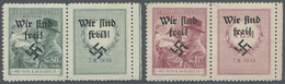 * Sudetenland - Rumburg: 1938, 50 H. Und 1 Kc. Masaryk Mit Kind, Je Mit überdrucktem Zierfeld Rechts, - Sudetenland