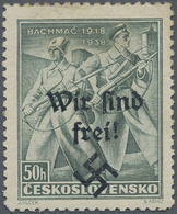 * Sudetenland - Rumburg: 1938, 50 H. Bachmatsch Mit Aufdruckabart "tropfenförmiges Ausrufezeichen", Un - Sudetenland