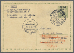 GA Sudetenland - Rumburg: 1938. Postkarte 50 (60) H Hellgrün "Wir Sind Frei" Mit Befreiungs-SST, Ab "Ph - Sudetenland