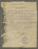 Dt. Besetzung II WK - Frankreich - Dünkirchen: 1940 Amtliches ANKÜNDIGUNGSBLATT Mit Handstempel In T - Occupazione 1938 – 45