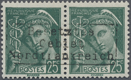 * Dt. Besetzung II WK - Frankreich - Dünkirchen: 1940, 25 C. Merkur Im Waagerechten Paar Mit Aufdruck - Occupazione 1938 – 45