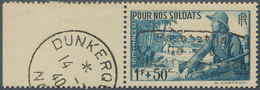 Dt. Besetzung II WK - Frankreich - Dünkirchen: 1940, 1 Fr. + 50 C. Soldaten Mit Aufdruck In Type I, - Occupazione 1938 – 45