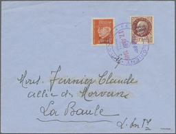 Br Dt. Besetzung II WK - Frankreich - Festung Lorient: 1945, 70 C. Und 1,50 Pétain Karmin Mit Stempel " - Occupazione 1938 – 45