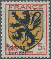 * Dt. Besetzung II WK - Frankreich - Festung Lorient: 1945, 5 Fr. Provinzwappen Flandern, Ungebrauchte - Occupazione 1938 – 45