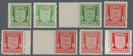 **/* Dt. Besetzung II WK - Jersey: 1941, 1/2 Penny Und 1 Penny , Postfrische/ungebrauchte Zusammenstellun - Bezetting 1938-45