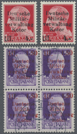 **/O Dt. Besetzung II WK - Kotor: 1944, 1,50 Lire Auf 50 C. Violett Mit Kopfstehendem WZ Als Gestempelter - Occupazione 1938 – 45