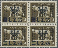 ** Dt. Besetzung II WK - Laibach: 1944, Italien 2.55 L. Schwarzockerbraun Mit Aufdruck Provinz Laibach - Bezetting 1938-45